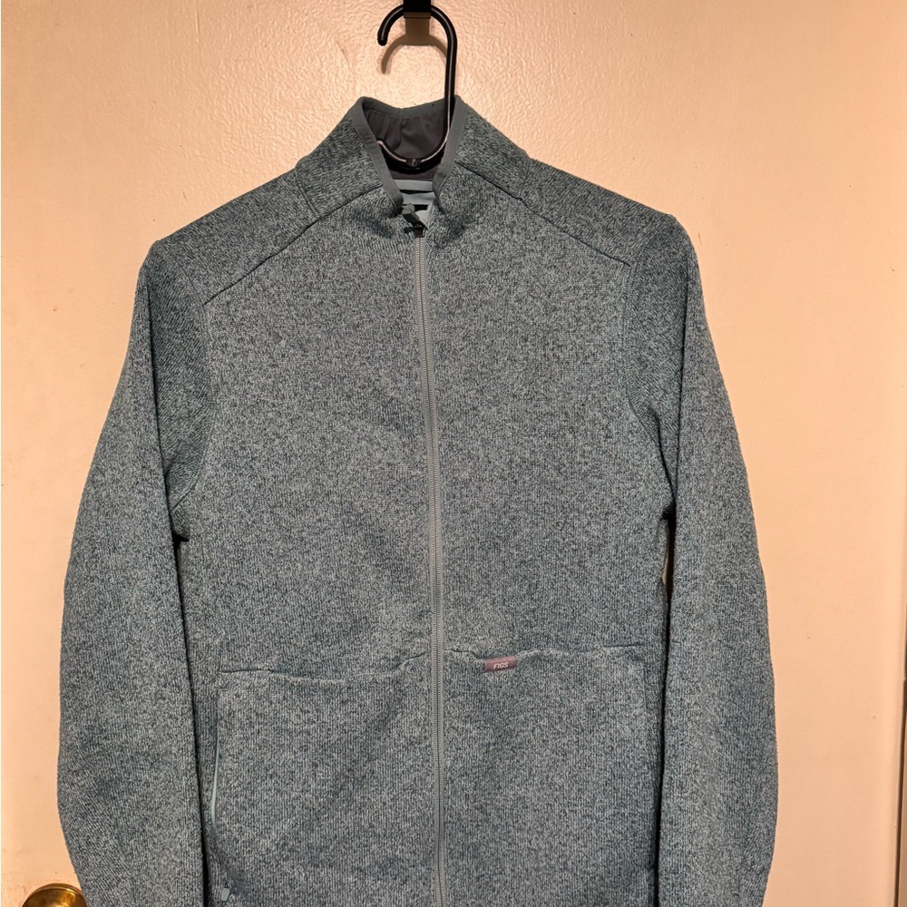 Figs Women Sweater Knit Seaglass Jacket